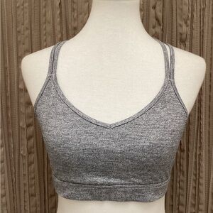 Old Navy Active Go Dry Gray Women's Sports, double straps criss cross in back, L